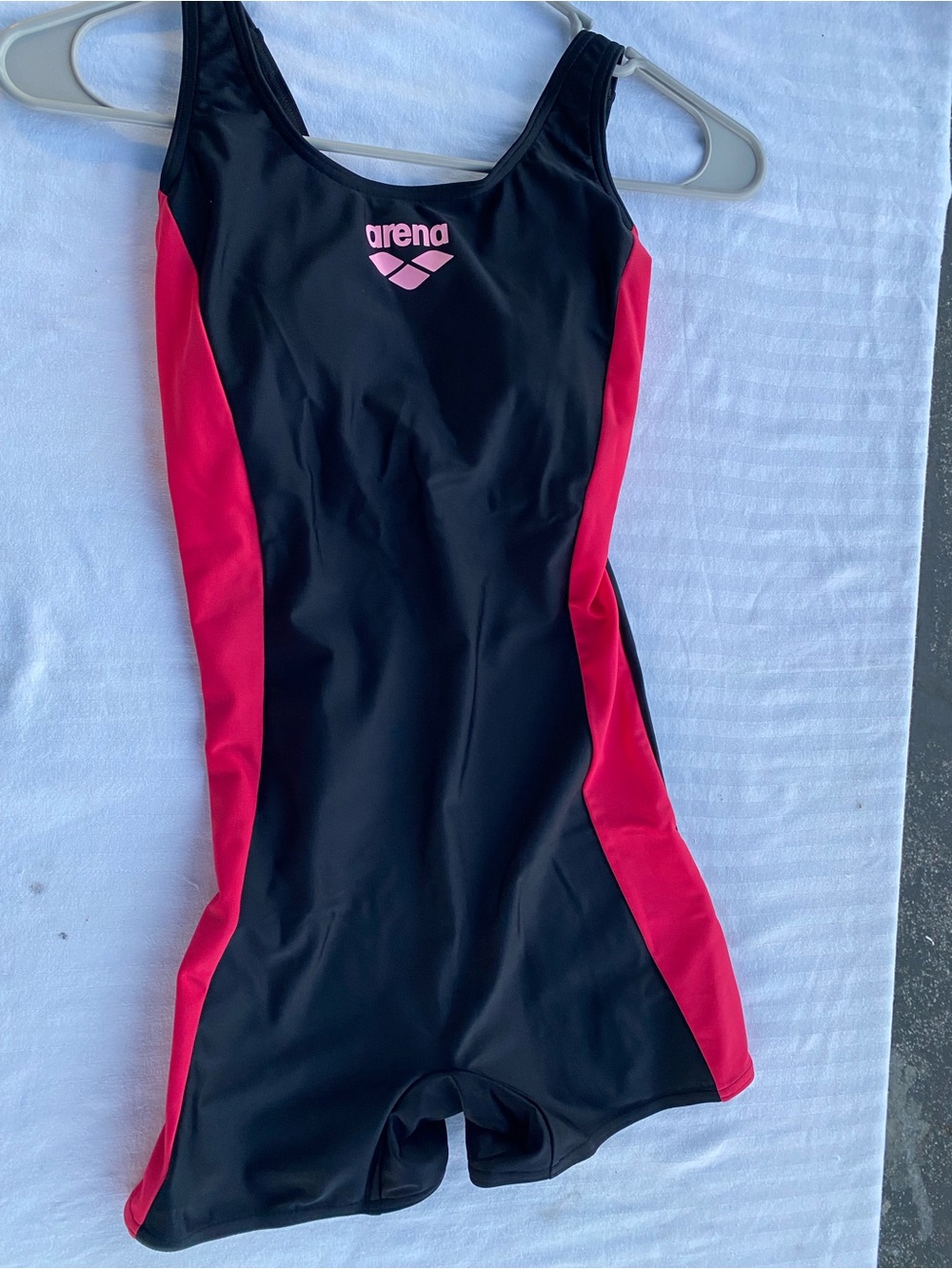 Arena Black with Pink Panel Competitive One-Piece Swim Suit